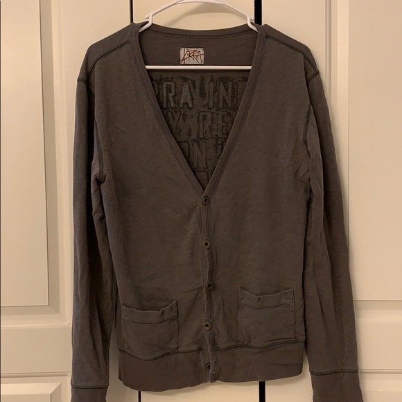 Gray/Brown Kirra Cardigan - Picture 2 of 3